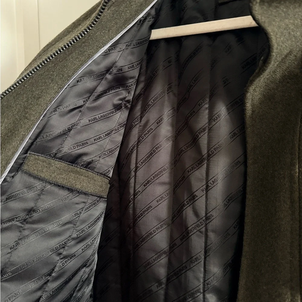 Karl Lagerfeld Dark Green Military Jacket